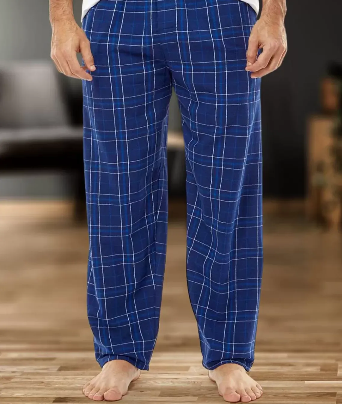 Men'S Big Ridiculously Soft Brushed Flannel Lounge Pants With Pockets