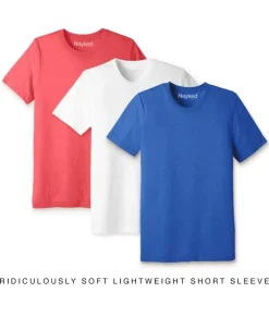 Men'S 3Pk Ridiculously Soft Lightweight Crew Neck T-Shirt Favorites