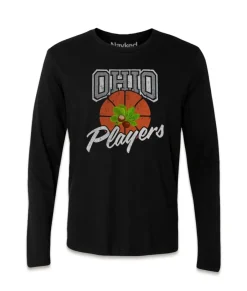 Men'S Ridiculously Soft 100% Cotton Long Sleeve Graphic Tee | Ohio Players (Buckeye Leaf)