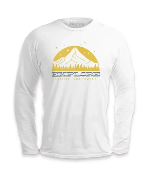 Men'S Ridiculously Soft Cotton Long Sleeve Graphic Tee | Explore