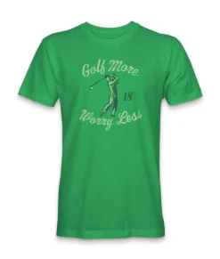 Men'S Ridiculously Soft Midweight Graphic T-Shirt | Golf More, Worry Less