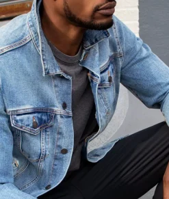 Men'S Soft Vintage Denim Jacket