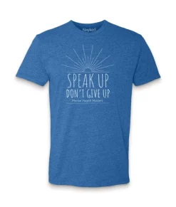 Ridiculously Soft Crew Neck Graphic T-Shirt | Speak Up Don'T Give Up Front Graphic