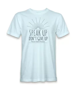 Ridiculously Soft Crew Neck Graphic T-Shirt | Speak Up Don'T Give Up Front Graphic
