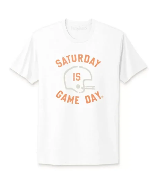 Ridiculously Soft Saturday Is Game Day Graphic Short Sleeve Crew Neck T-Shirt