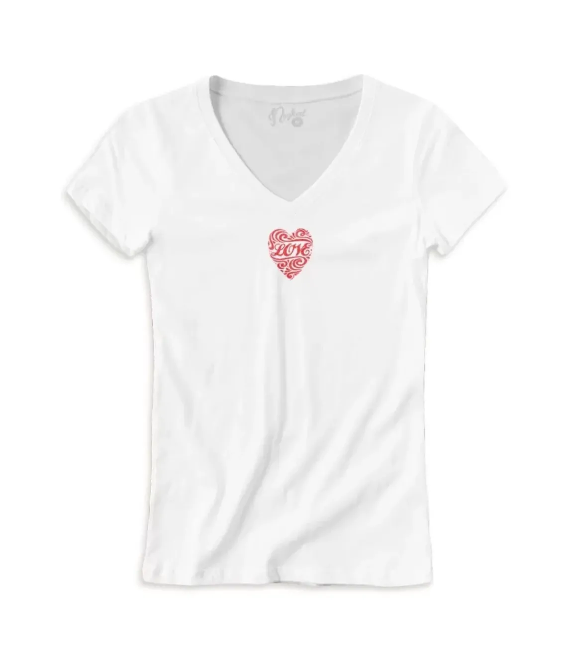 Women'S Ridiculously Soft Deep V Graphic Tee | Love Script