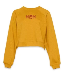 Women'S Ridiculously Soft Mid-Length Raglan Graphic Pullover | Mom Paw Print