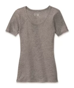 Women'S Ridiculously Soft Ribbed Scoop Neck Tee