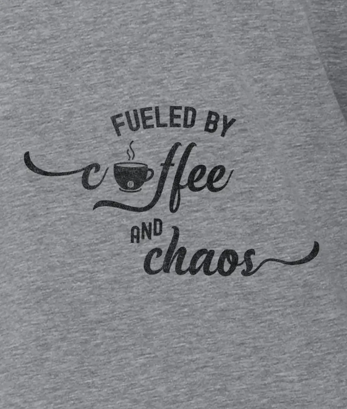 Women'S Ridiculously Soft Midweight Graphic Tee | Fueled By Coffee And Chaos