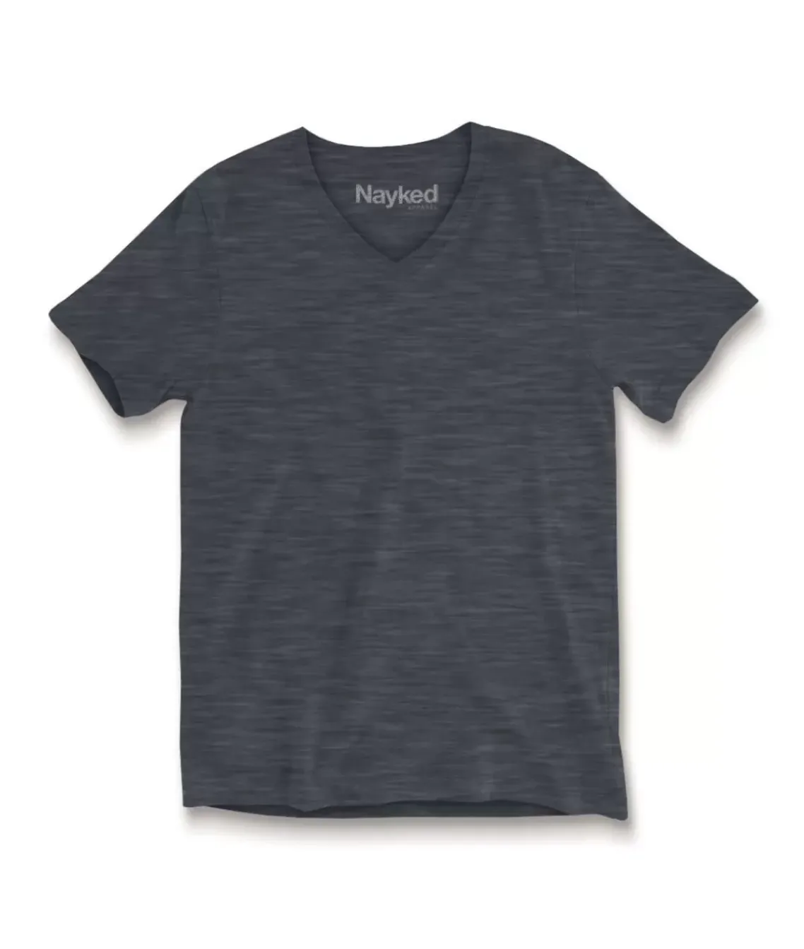 Women'S Short Sleeve Slub Jersey V-Neck T-Shirt