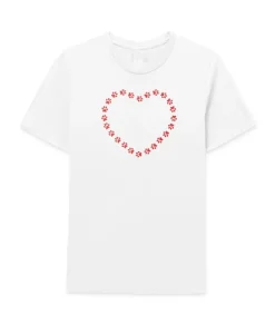 Women'S Soft Go-To Graphic T-Shirt | Trailing Paws Heart
