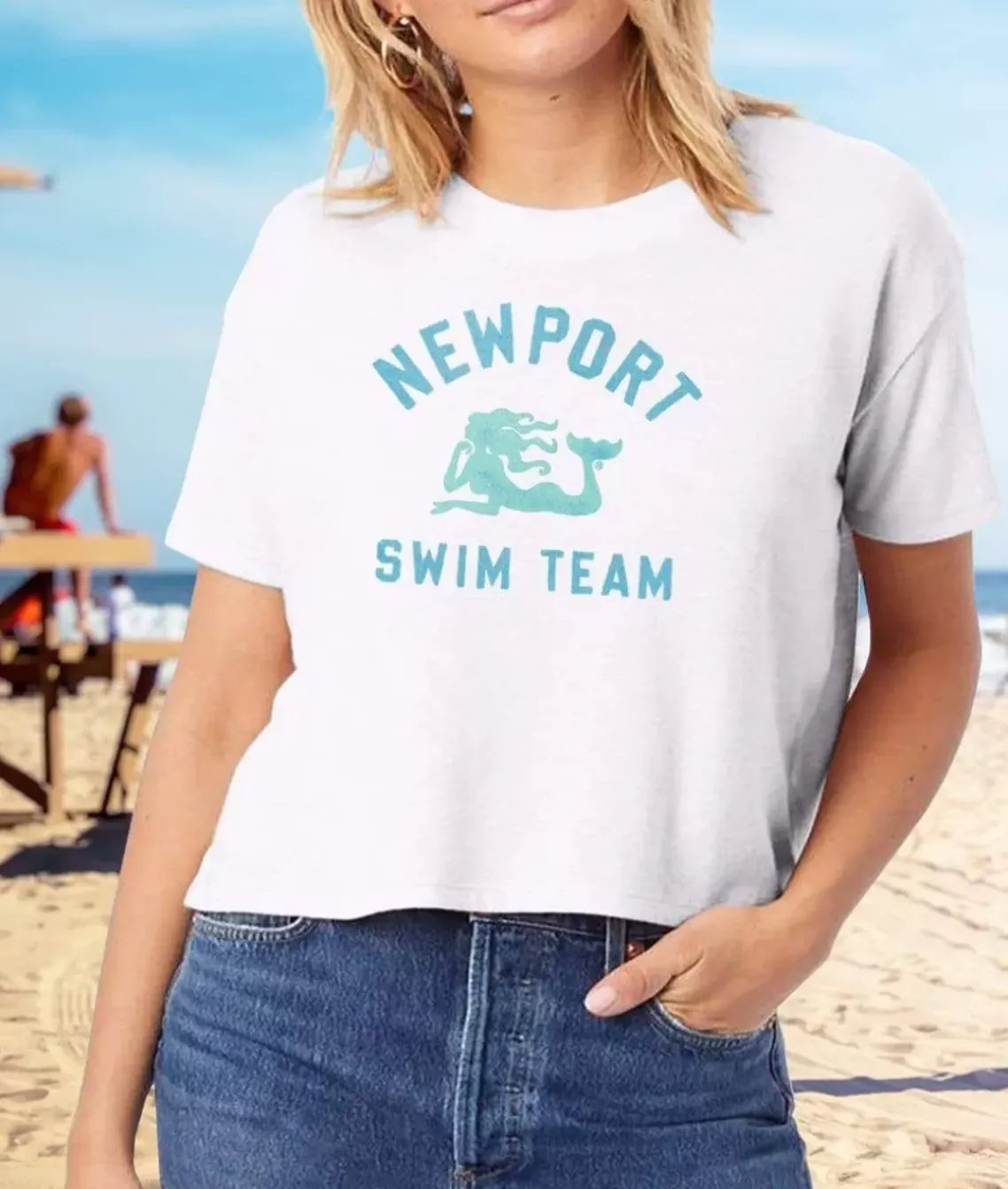 Women'S Vintage Graphic Crop T-Shirt | Newport
